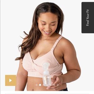 Kindred Bravely Sublime hands-free pumping & nursing bra. Size large busty.